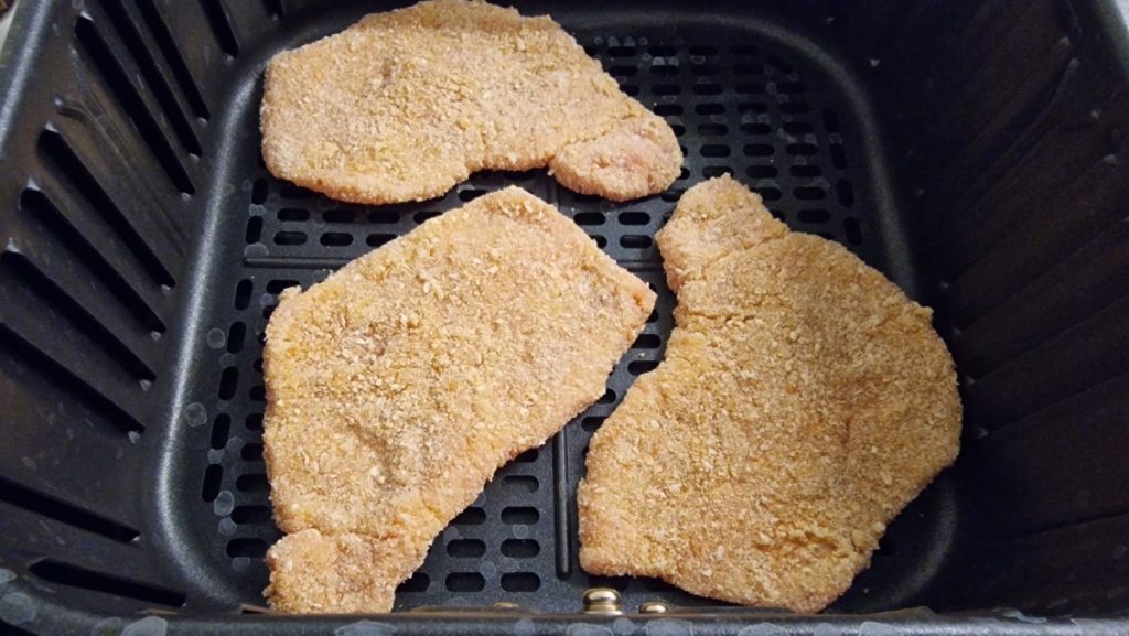 Rántott hús sütése forrólevegős fritőzben 1