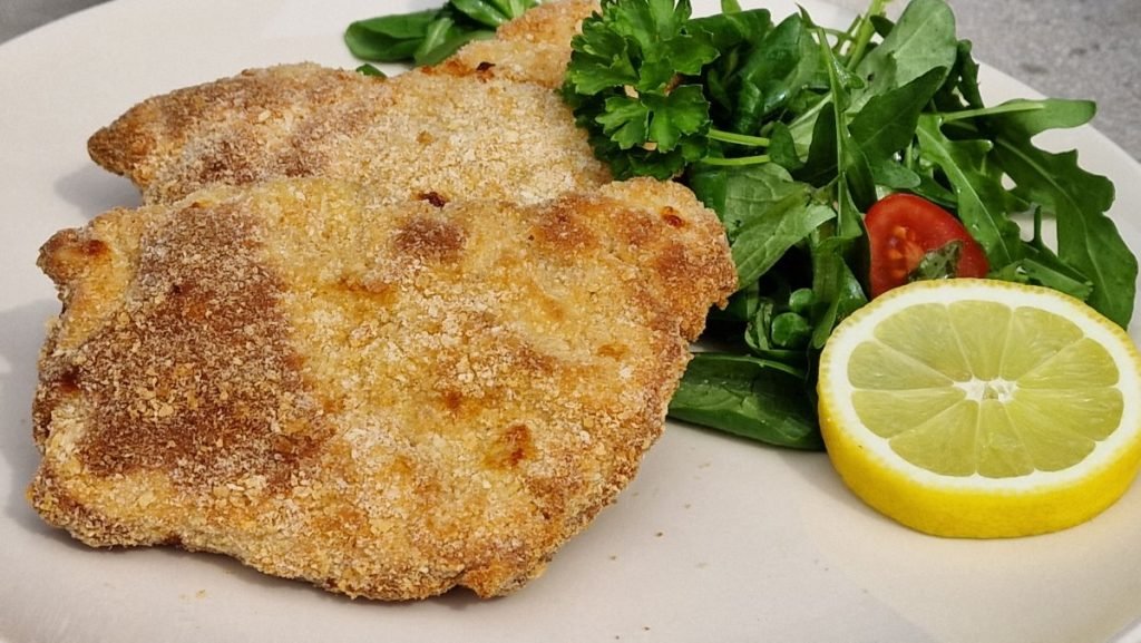 Rántott karaj forrólevegős-fritőzben