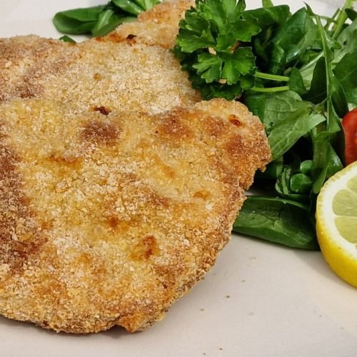 Rántott karaj forrólevegős-fritőzben