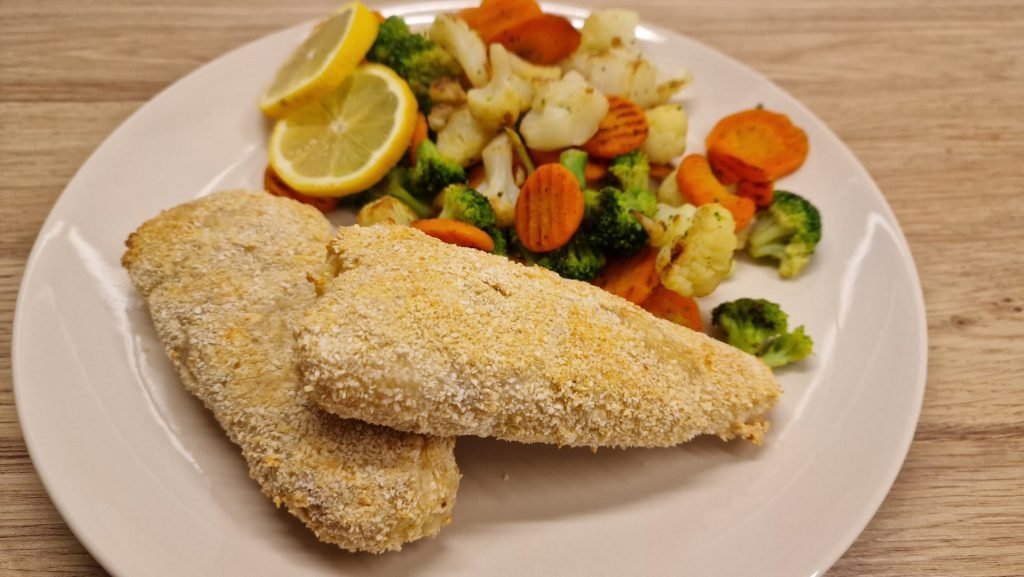 Rántott hal forrólevegős fritőzben