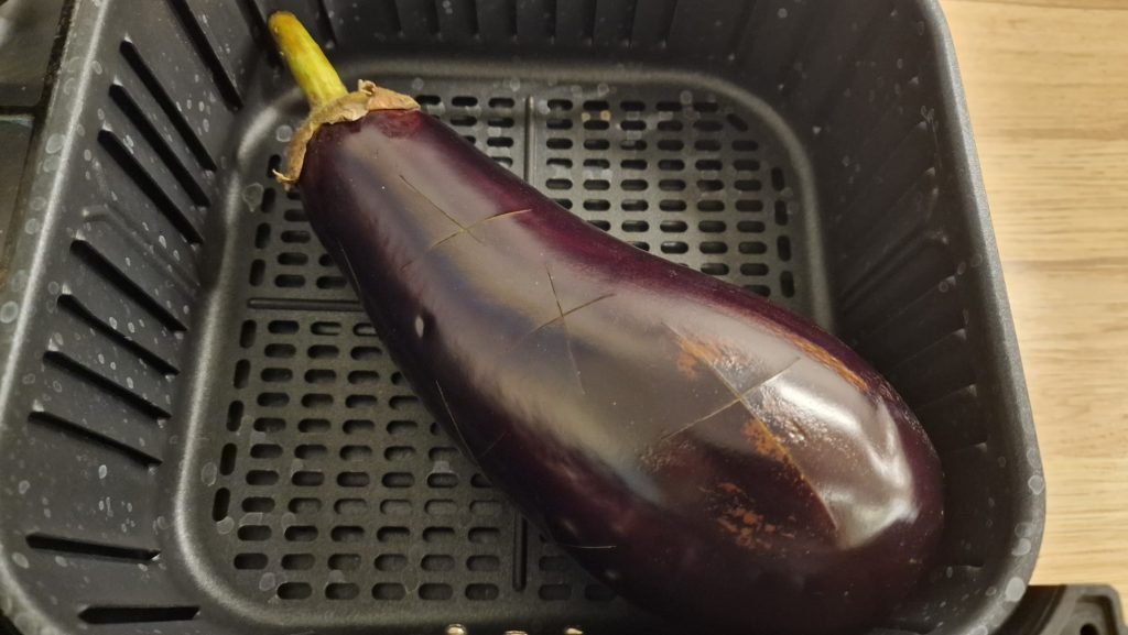 Padlizsán sütése forrólevegős-fritőzben 1