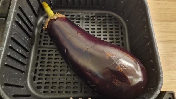 Padlizsán sütése forrólevegős-fritőzben 1