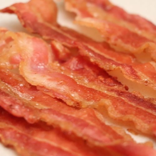Bacon airfryerben sütve