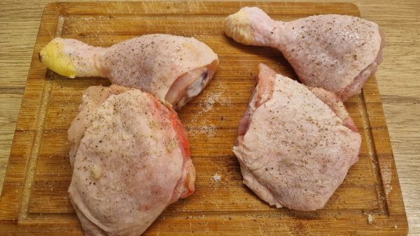 Air fryer csirkecomb előkészítése