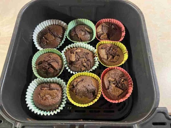 csokoládés muffin airfryerben