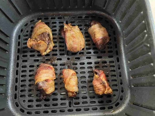 baconbe tekert csirkemáj airfryerben