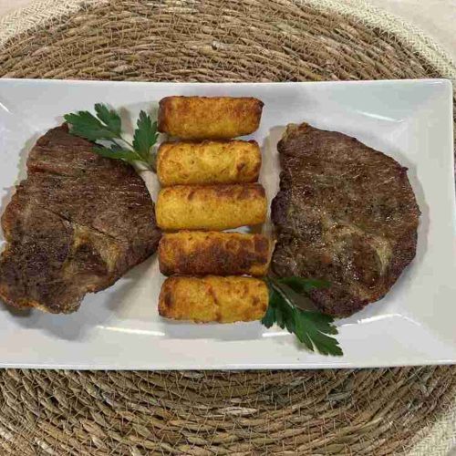 egyszerű tarja airfryerben krokettel