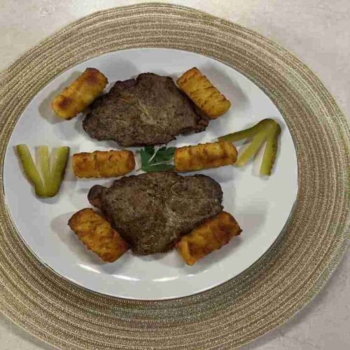 mustáros tarja airfryerben krokettel