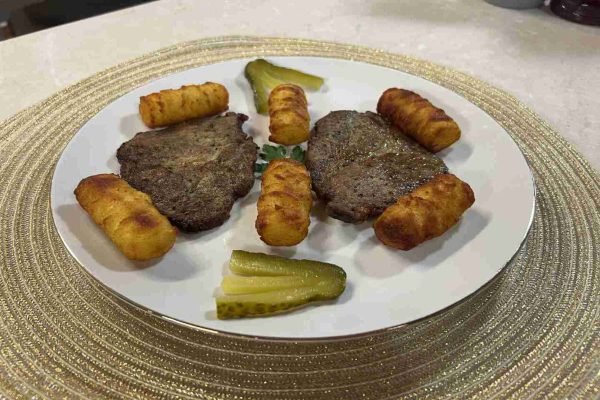 mustáros tarja airfryerben krokettel