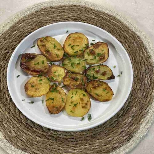 bratkartoffeln airfryerben tányéron