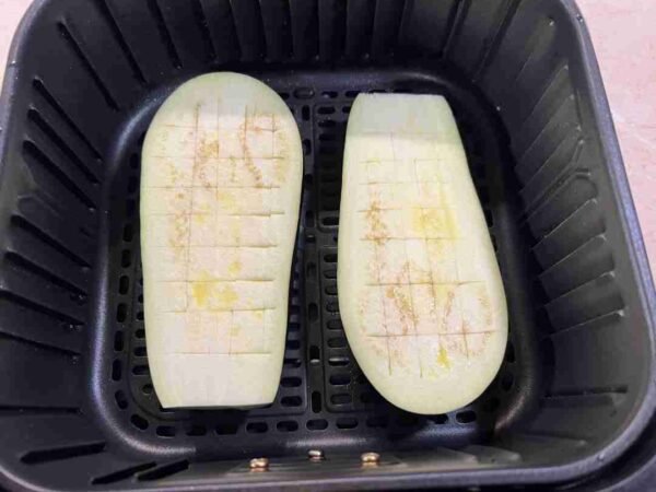 töltött padlizsán airfryerben